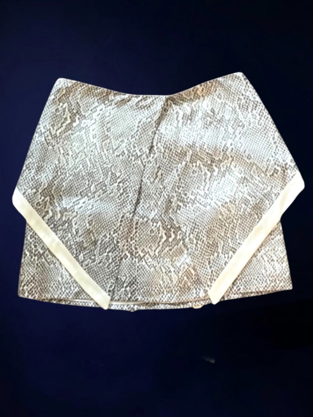 WAYNE Silk Python Print Mini Skirt Size Small